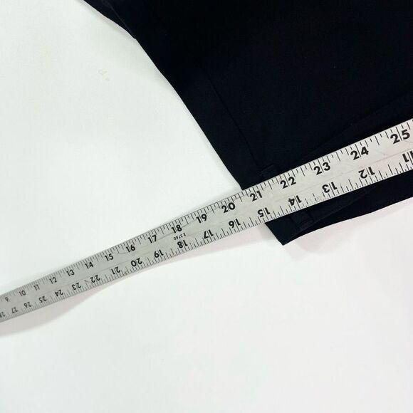 Vince Pants Womens 6 Career Pull On Black Ponte Straight Pockets - Picture 6 of 10